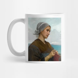 Tricoteuse Bretonne by William-Adolphe Bouguereau Mug